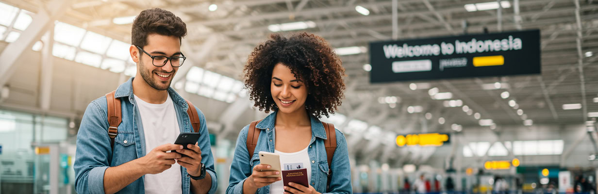 Travelers at airport